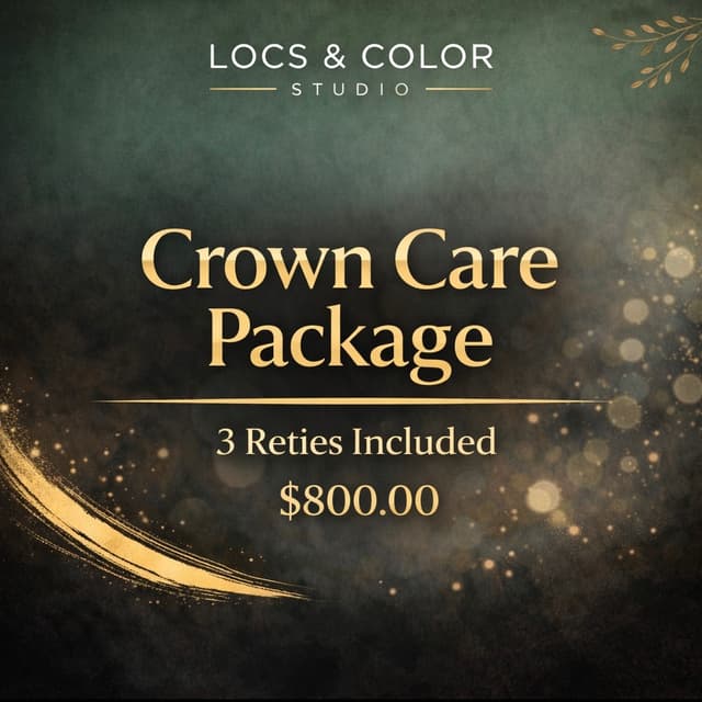 3 Retie Package at Locs & Color Studio in Norwalk, CT