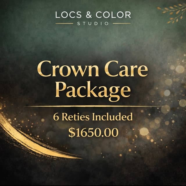 6 Retie Package at Locs & Color Studio in Norwalk, CT